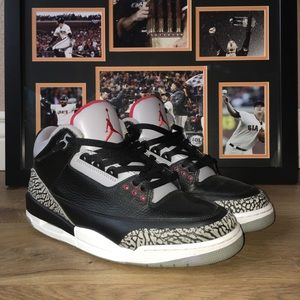 AIR JORDAN RETRO 3 – BLACK / CEMENT GREY